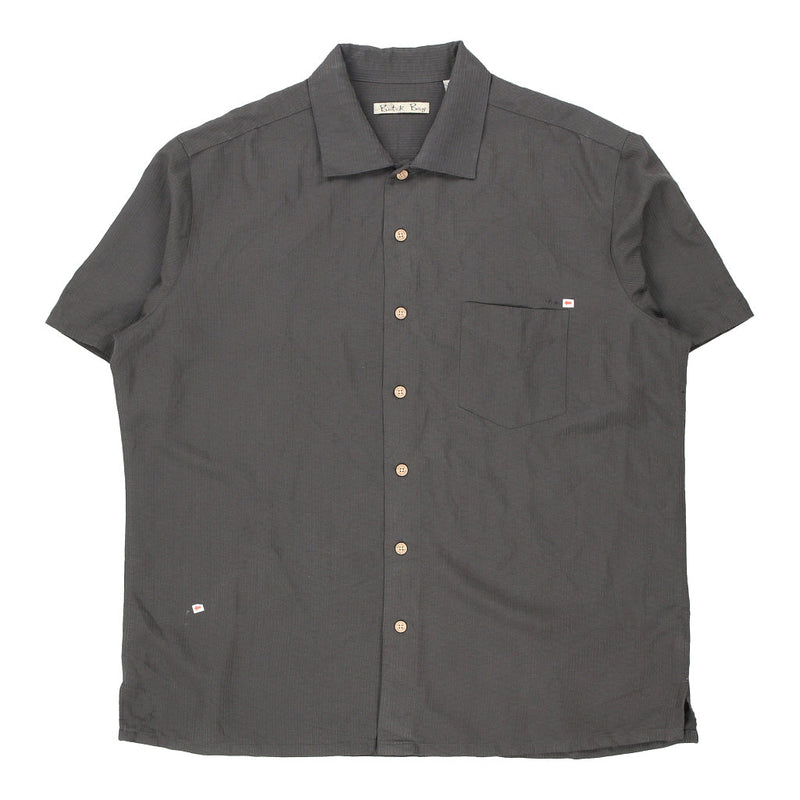 Vintage grey Batik Bay Short Sleeve Shirt - mens x-large