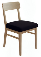 Anyseat Black Plain No Print Chair Cover – Stretch Washable Removable Seat Cover for Dining & Kitchen