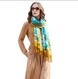 Anyyou 100% Merino Wool Arctic Silk Satin Large Winter Scarf Pashmina Shawl Bandana Perfect For Women Ladies Fashion Style