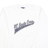 MV SPORT Mens White UC Santa Cruz Crew Neck S Cotton Blend Sweatshirt