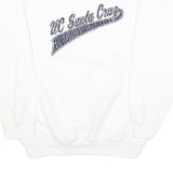 MV SPORT Mens White UC Santa Cruz Crew Neck S Cotton Blend Sweatshirt