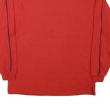 NHL Mens Red Flames Long Sleeve V-Neck Cotton Blend T-Shirt S Sportswear