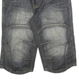 SMOG Mens Denim Blue Casual Shorts L W36 Cotton Blend Comfortable Stylish Fit