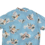 ISLAND SHORES Mens Blue Pineapple Floral Rayon Shirt 2XL Summer Casual