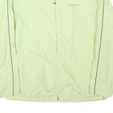 REEBOK Womens Lime Green Casual Zip Jacket XL Polyester Blend Plain Sporty