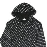 CHAMPION REVERSE WEAVE Mens Black All Over Print Pullover Hoodie S