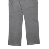 DICKIES Mens Cotton Blend Grey Regular Straight Trousers W34 L30 Workwear Zip