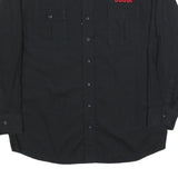 COOGI Mens Black & Red Logo Cotton Blend Shirt XL Button Front Long Sleeve
