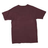 CHAMPION Mens Maroon Cotton Blend Graphic T-Shirt L Short Sleeve Crew Neck Logo