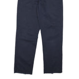 DICKIES Mens Cotton Blend Navy Slim Straight Trousers W32 L28 Workwear Casual