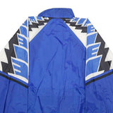 ERIMA Mens Blue White Black Nylon Zip Jacket M Athletic Colourblock Casual