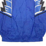 ERIMA Mens Blue White Black Nylon Zip Jacket M Athletic Colourblock Casual