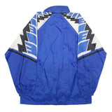 ERIMA Mens Blue White Black Nylon Zip Jacket M Athletic Colourblock Casual