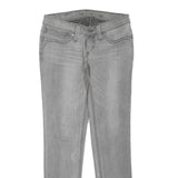 LEVI'S Womens Jeans Grey Regular Slim Denim Medium W27 L28 Classic Zip Pockets