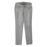 LEVI'S Womens Jeans Grey Regular Slim Denim Medium W27 L28 Classic Zip Pockets