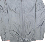 ADIDAS Womens Grey & Peach Track Jacket S Polyester Blend Zip Lightweight