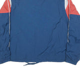 NIKE Womens Blue & Red Track Jacket M Polyester Blend Zip Collar