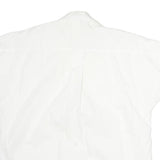 CARRERA Womens White Shirt M Cotton Blend Casual Button-Up Short Sleeve