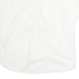 CARRERA Womens White Shirt M Cotton Blend Casual Button-Up Short Sleeve