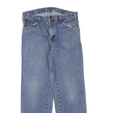 DICKIES Womens Regular Fit Blue Denim Jeans W34 L28 Zip Closure Cotton Blend