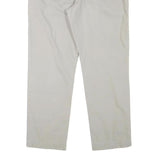 TOMMY HILFIGER Mens Regular Beige Cotton Blend Trousers W34 L30 Classic Zip