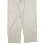 DOCKERS Mens Cotton Blend Cream Regular Fit Straight Leg Trousers W34 L29