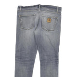 CARHARTT Mens Jeans Blue Slim Skinny Denim Medium W32 L27 Zip Closure