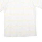 HIT FASHION Mens White Shirt S Cotton Blend Casual Short Sleeve Button Pocket