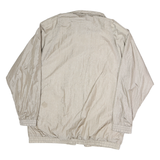 TUDOR COURT Womens Beige Nylon Jacket L Button Closure Lightweight Plain