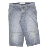 TOM TAILOR Mens Denim Blue Casual Shorts M W30 Cotton Blend Comfortable Fit