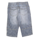TOM TAILOR Mens Denim Blue Casual Shorts M W30 Cotton Blend Comfortable Fit