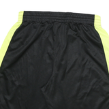 NIKE Mens Black & Yellow Sports Shorts L W28 Polyester Blend Breathable
