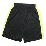 NIKE Mens Black & Yellow Sports Shorts L W28 Polyester Blend Breathable
