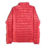 JACK WOLFSKIN Womens Red Outdoor Jacket UK 10 Polyester Blend Quilted Zip