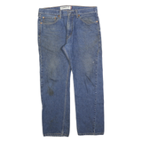 LEVI'S 505 Mens Blue Cotton Regular Straight Denim Stone Wash Jeans W34 L29