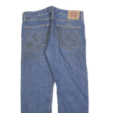 LEVI'S 505 Mens Blue Cotton Regular Straight Denim Stone Wash Jeans W34 L29