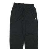 CHAMPION Mens Joggers Black Classic Straight L W26 L31 Cotton Casual Wear