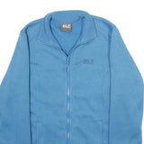 JACK WOLFSKIN Womens Blue Jacket S Polyester Plain Zip Outdoor Casual