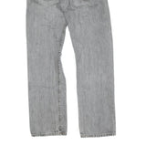 LEVI'S 501 Mens Jeans Grey Regular Straight Denim Medium W31 L32 Classic Button