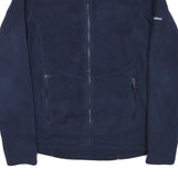 BERGHAUS Womens Navy Blue Jacket S Polyester Blend Zip Plain Outdoor Fleece