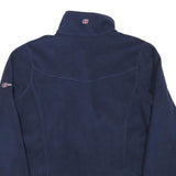 BERGHAUS Womens Navy Blue Jacket S Polyester Blend Zip Plain Outdoor Fleece