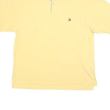 TOMMY HILFIGER Mens Yellow Basic Short Sleeve Polo Shirt 2XL Cotton Blend