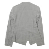 BOSS HUGO BOSS Womens Grey Wool Blend Blazer Jacket UK 4 Tailored Button Closure