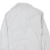 ZARA Womens White Basic Shirt Long Sleeve Collared M Button Front Casual