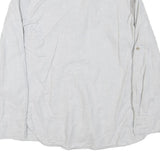 ZARA Womens White Basic Shirt Long Sleeve Collared M Button Front Casual