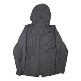 THE NORTH FACE Womens Grey Jacket M Polyester Blend Zip Hooded Outdoor Casual