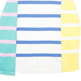 JOULES Womens White Blue & Pink Yellow Stripe Long Sleeve Crew Neck T-Shirt UK