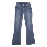 DCS JEANS Womens Classic Blue Denim Straight Cotton Blend W25 L33 Zip