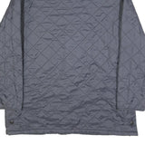 BARBOUR Mens Navy Blue Quilted Button Jacket XL Polyester Blend Classic