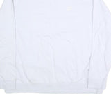 NIKE Mens White Cotton Crew Neck 3XL Sweatshirt Pullover Classic Style